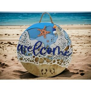 Welcome Sign (Beach Scene)